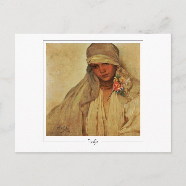 Alphonse Mucha #343 - Carte postale d'art fin (Devant)
