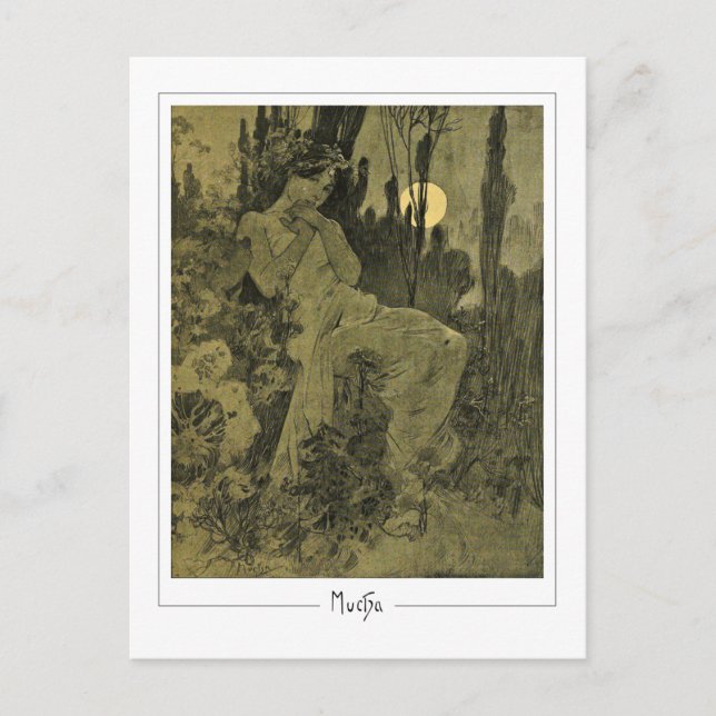 Alphonse Mucha #352 - Carte postale d'art fin (Devant)
