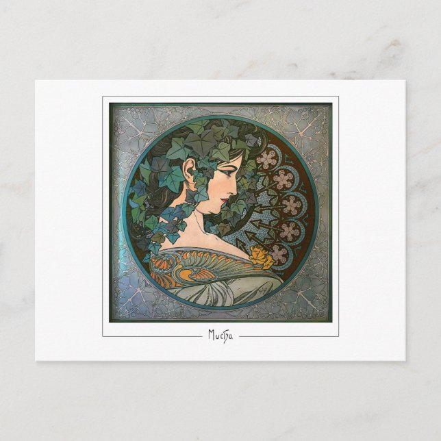 Alphonse Mucha #370 - Carte postale d'art fin (Devant)