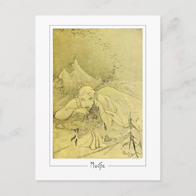 Alphonse Mucha #372 - Carte postale d'art fin (Devant)