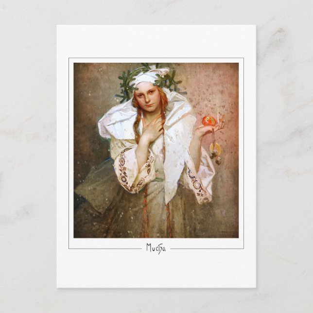 Alphonse Mucha #381 - Carte postale d'art fin (Devant)