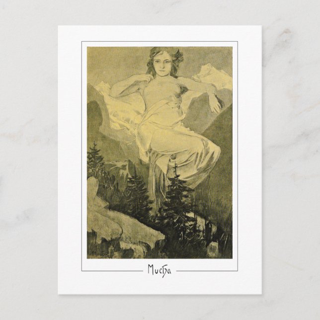 Alphonse Mucha #404 - Carte postale d'art fin (Devant)