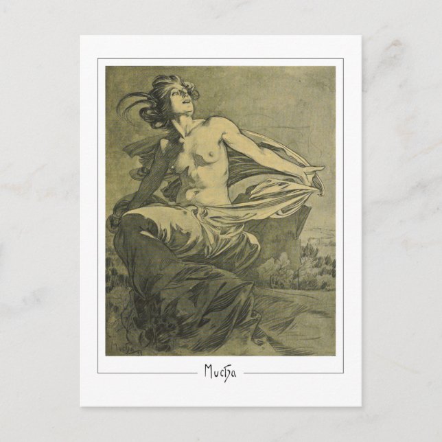 Alphonse Mucha #409 - Carte postale d'art fin (Devant)