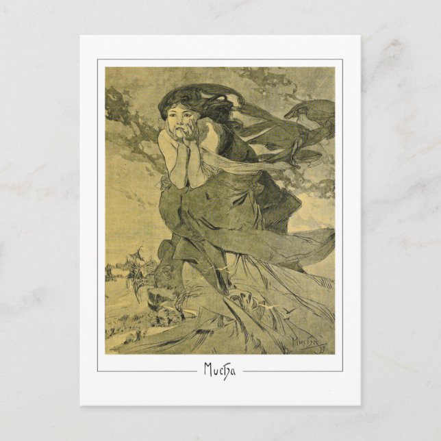 Alphonse Mucha #412 - Carte postale d'art fin (Devant)