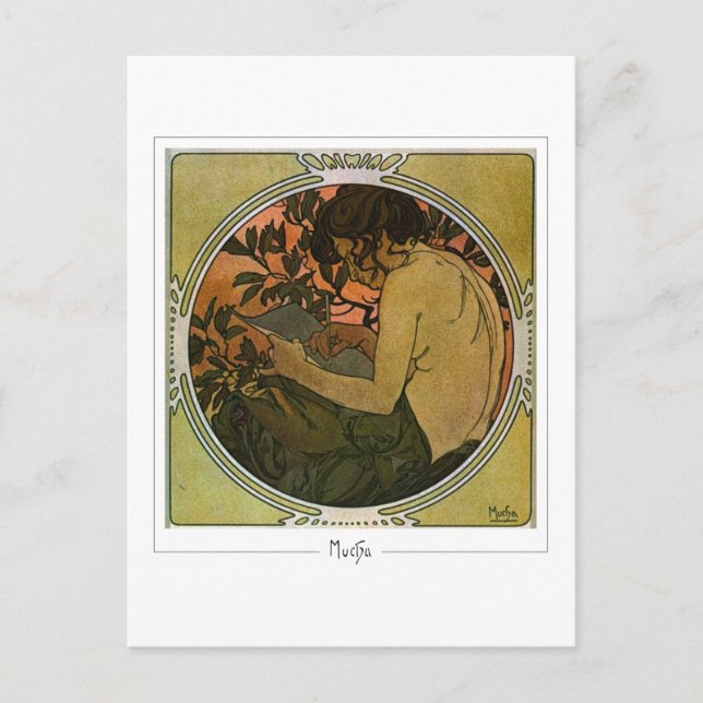 Alphonse Mucha #41 - Carte postale d'art fin (Devant)