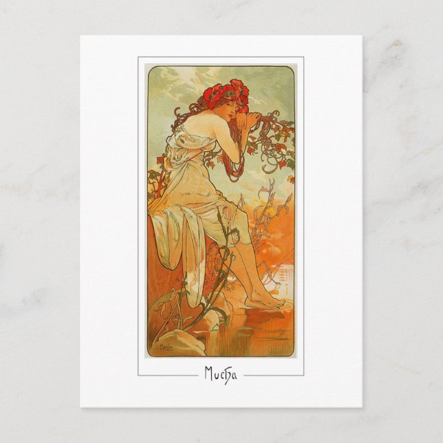 Alphonse Mucha #66 - Carte postale d'art fin (Devant)