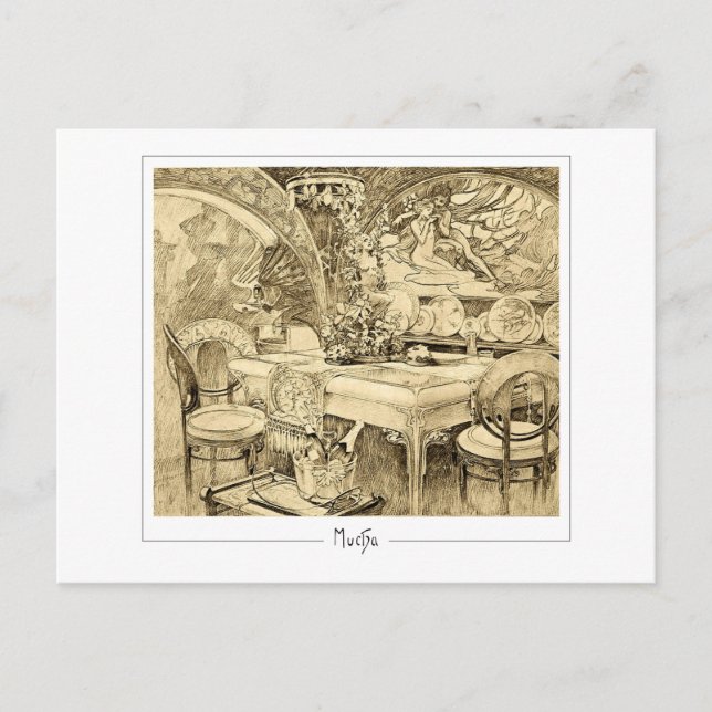 Alphonse Mucha #6 - Carte postale d'art fin (Devant)