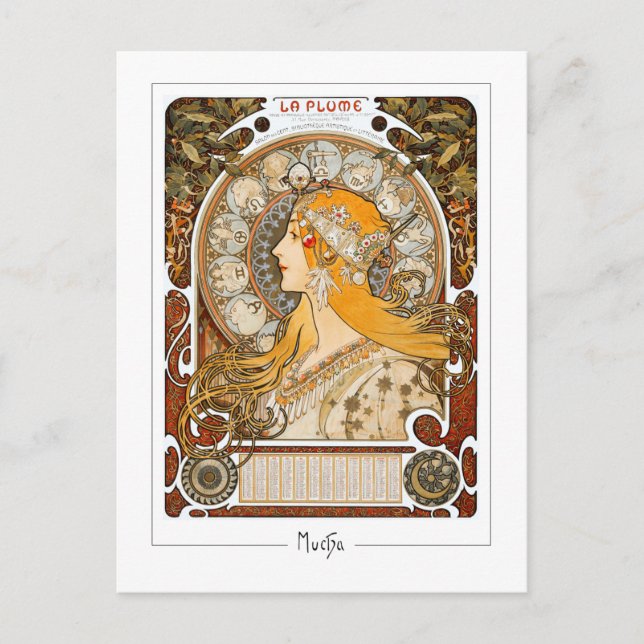 Alphonse Mucha #73 - Carte postale d'art fin (Devant)