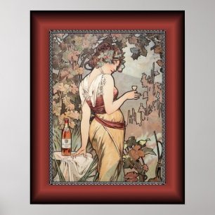 Alphonse Mucha ~ Affiche Cognac ~ Cognac Poster ~