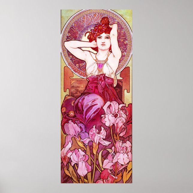 Alphonse Mucha Amethyst Poster (Devant)