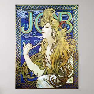 Alphonse Mucha Art Nouveau Affiche publicitaire