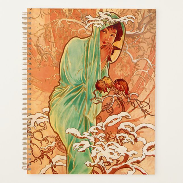 Alphonse Mucha Art Nouveau Hiver (Devant)