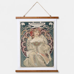 Alphonse Mucha Bois Taché Tapisserie murale