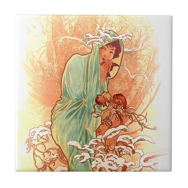 Alphonse Mucha Carreaux Art Nouveau (Devant)