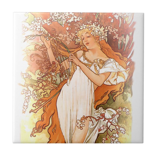 Alphonse Mucha Carreaux Art Nouveau (Devant)