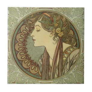 Alphonse Mucha Carreaux Art Nouveau