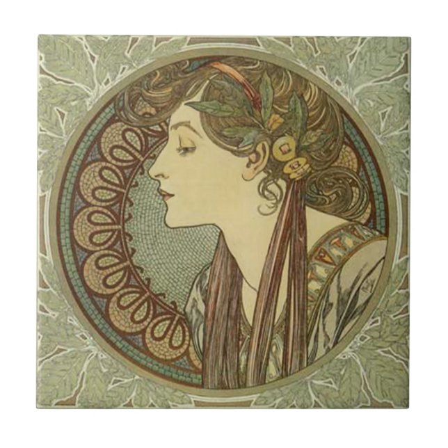 Alphonse Mucha Carreaux Art Nouveau (Devant)