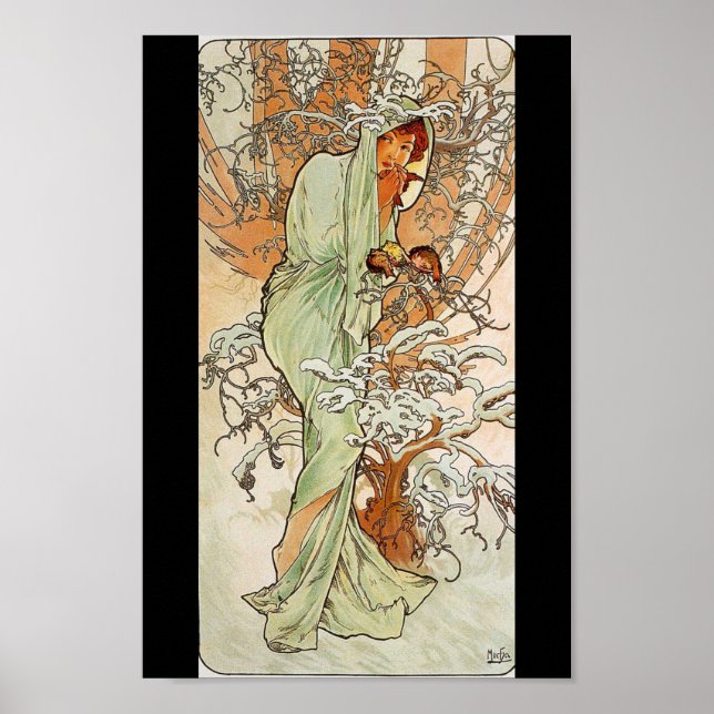 Alphonse Mucha - Impression hivernale (Devant)