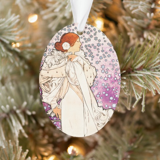 Alphonse Mucha La Dame 1896 Art Nouveau Vintage (Arbre)