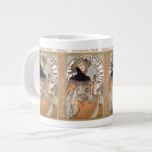 Alphonse Mucha Lady Jumbo Mug