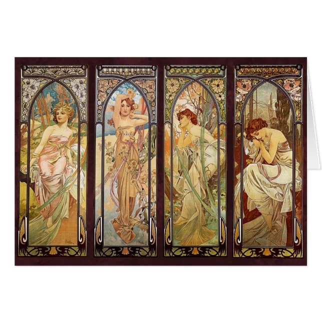 Alphonse Mucha, Le Temps du Jour (Devant Horizontal)