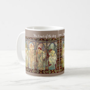 Alphonse Mucha - Les temps de la journée Mug