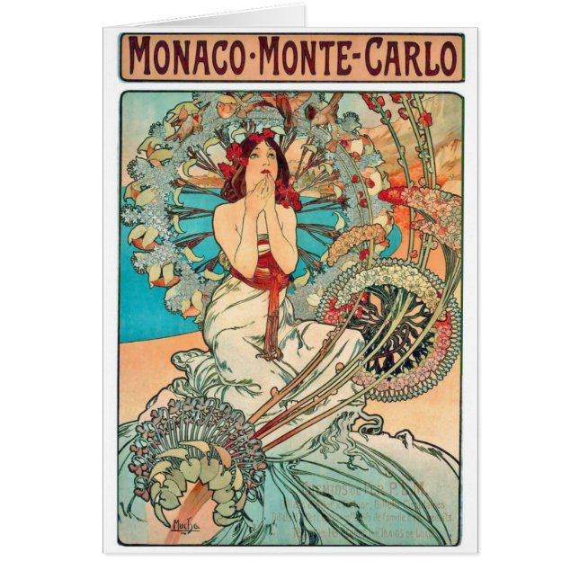 Alphonse Mucha Monaco, Monte Carlo, 1897 (Devant)