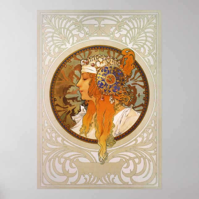Alphonse Mucha ~ Poster byzantin (Devant)