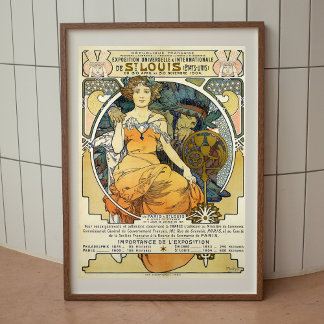 Alphonse Mucha poster vintage Art nouveau