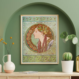 Alphonse Mucha poster vintage Art Nouveau