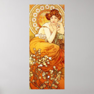 Alphonse Mucha Topaz Poster