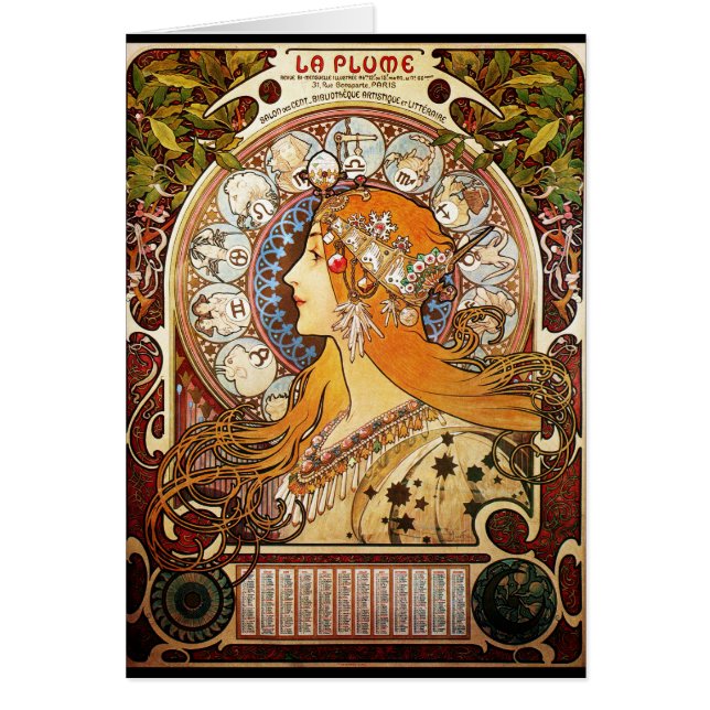 Alphonse Mucha Zodiac (Devant)