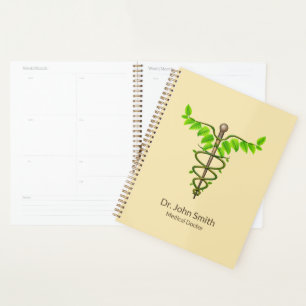 Alternative Caduceus Green Feuilles Beige Médicale