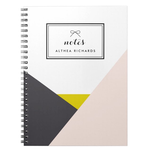 Althea Blush Asbtract Carnet personnalisé (Devant)