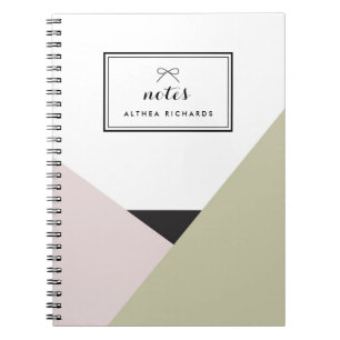 Althea Blush & Taupe Carnet personnalisé