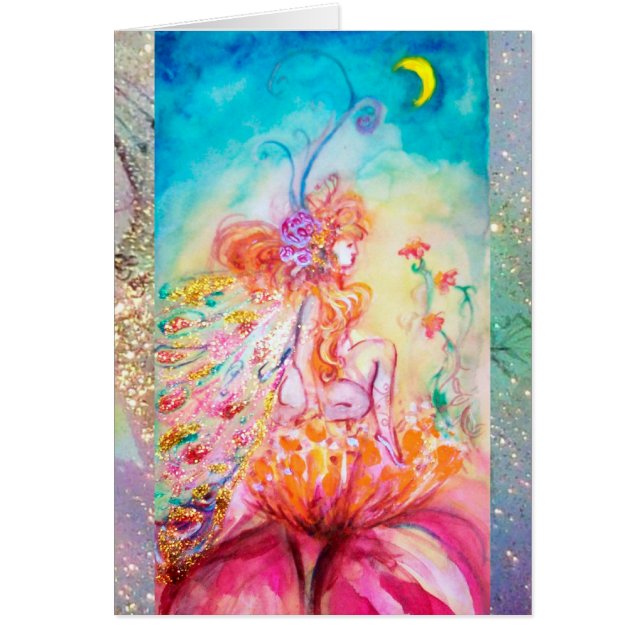 ALTHEA /Fée Whimsical sur la Fleur Rose (Devant)