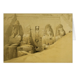 Altitude avant du grand temple d'Aboo Simbel