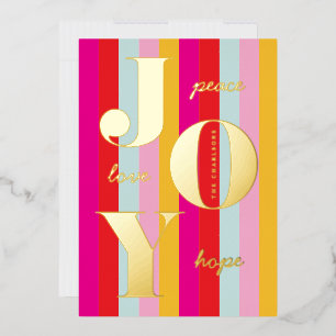 Aluminium Carte de vœux de Noël festive en papier d'or