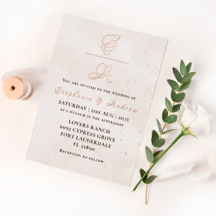 Aluminium Faire invitation de mariage en papier d'aluminium