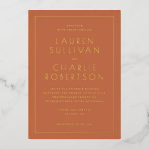 Aluminium Faire invitation de mariage en terre cuite