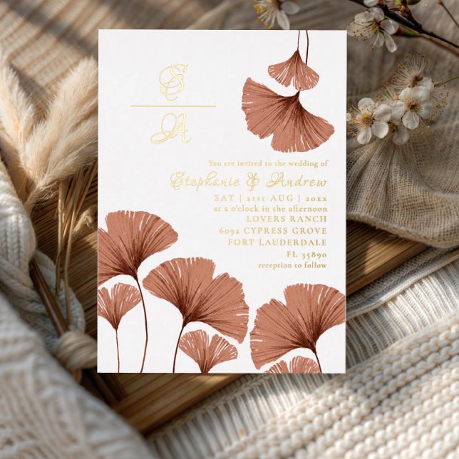Aluminium Faire invitation de mariage en terre cuite dorée a (Créateur téléchargé)