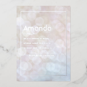 Aluminium Invitation anniversaire en feuille d'aluminium Bok