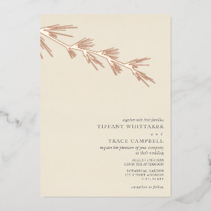 Aluminium Invitation de mariage en feuille d'aluminium Crème