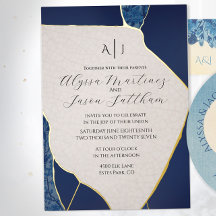 Invitation de mariage en feuille d'aluminium inspi