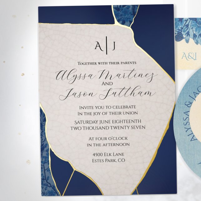 Aluminium Invitation de mariage en feuille d'aluminium inspi (Créateur téléchargé)