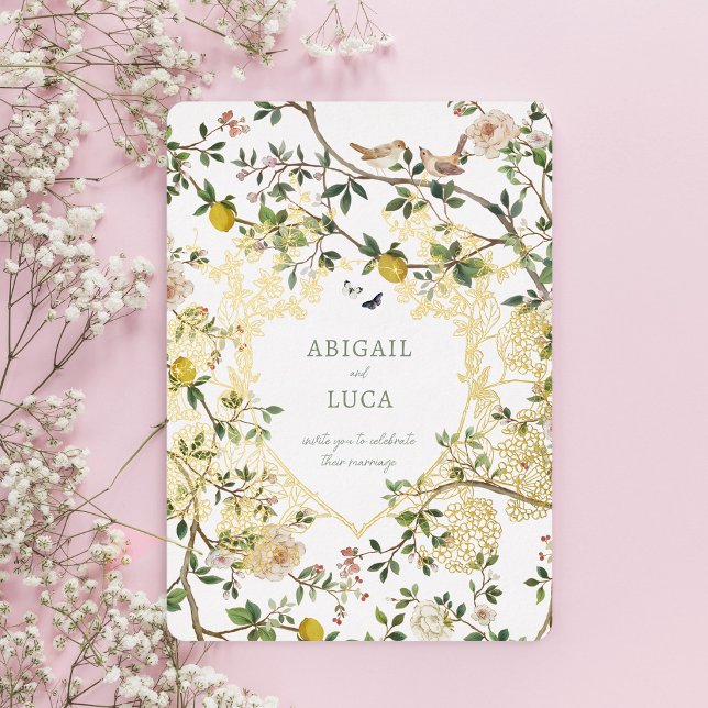 Aluminium Invitation de mariage en feuille métallisée à moti (Créateur téléchargé)