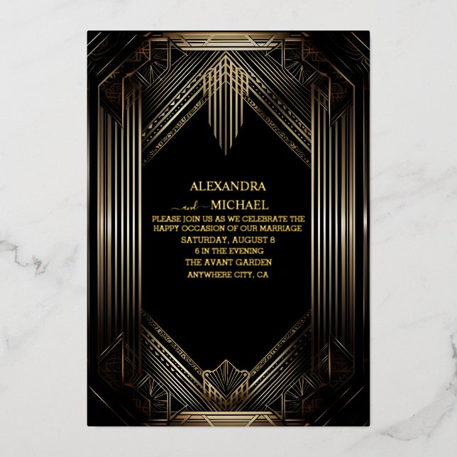 Aluminium Invitation en feuille d'aluminium (Recto)