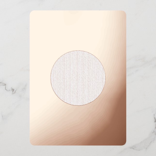 Aluminium Invitation en feuille d'aluminium 5" x 7" (Recto)