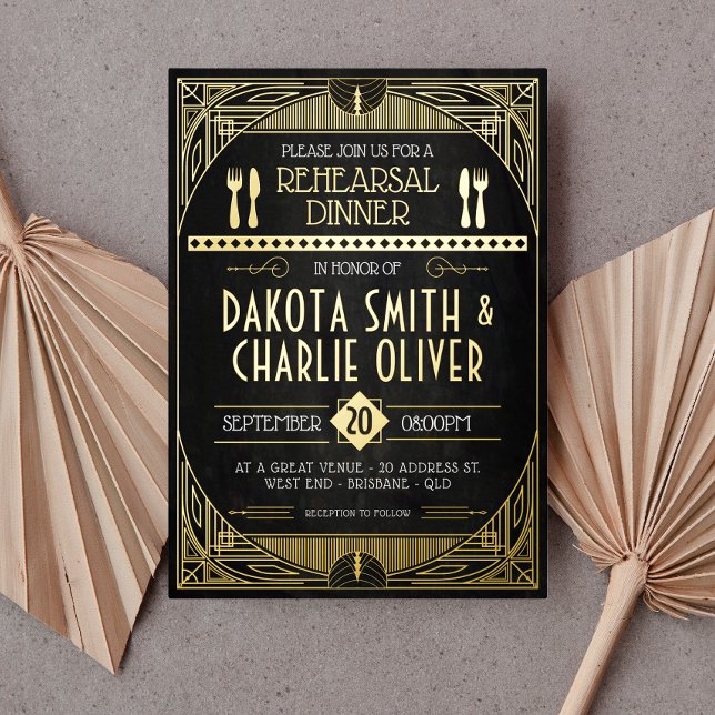 Aluminium Invitation en feuille d'aluminium pour dîner de ré (Créateur téléchargé)