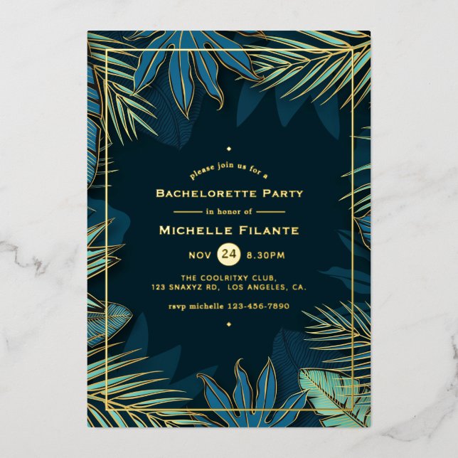 Aluminium Invitation en feuille d'aluminium pour enterrement (Recto)